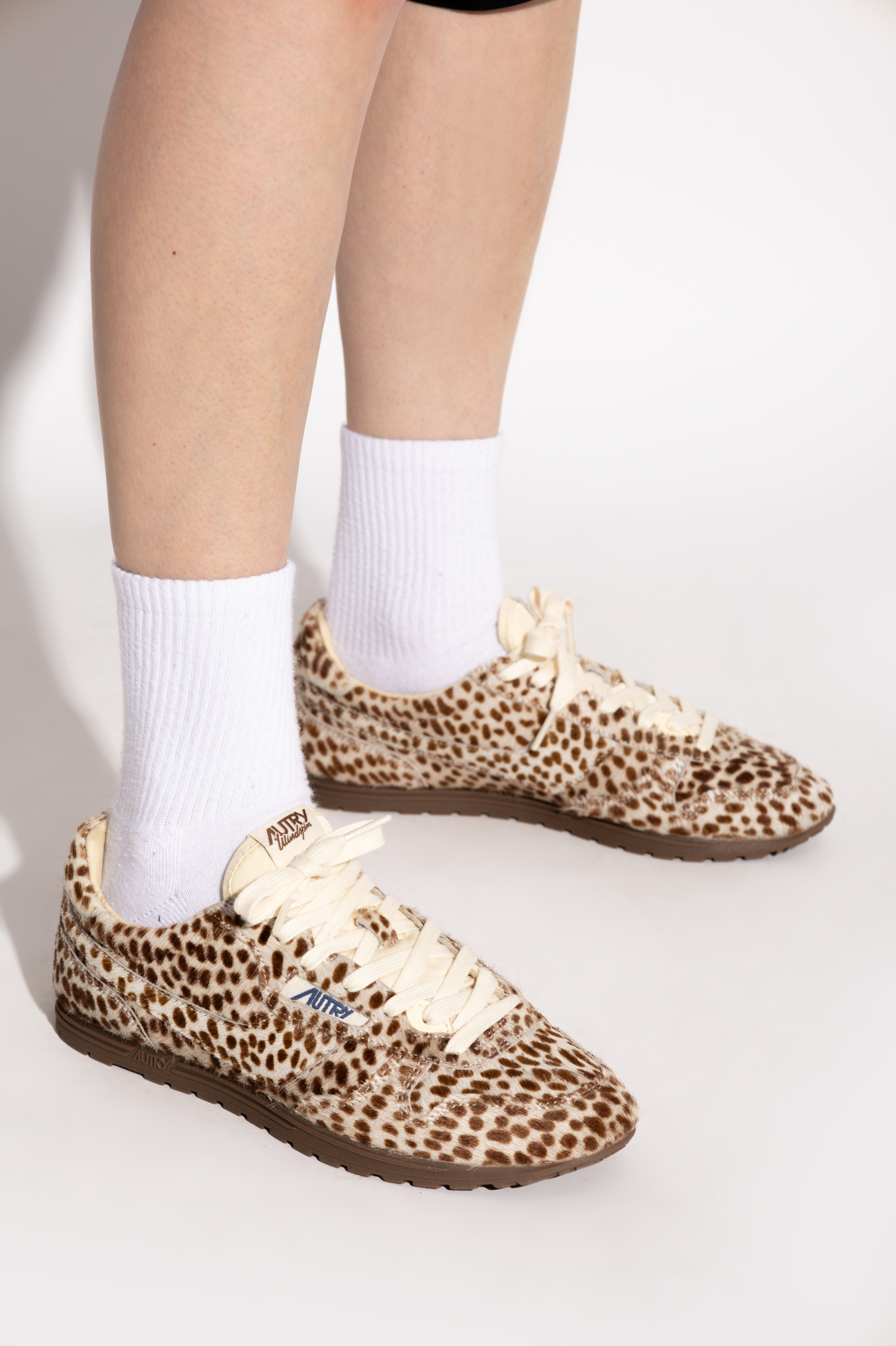 スニーカー AUTRY WINDSPIN LOW WOM PONY/NYLON ANIM/IVORY (WSLW YN04) Autry Windspin Low Wom Pony/Nylon Anim/Ivory Sneakers & Slip